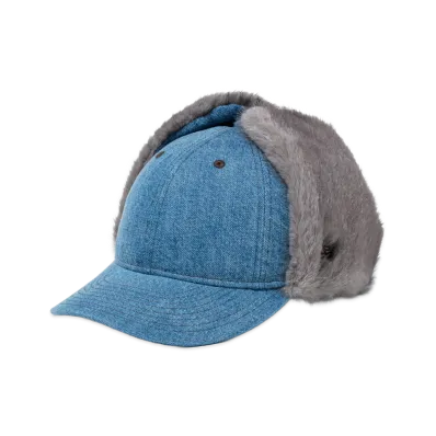 NEW ERA 9Thirty Fur Dog Ear Washed Denim "Navy"