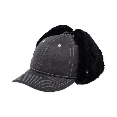 NEW ERA 9Thirty Fur Dog Ear Pigment Dye Twill "Black"