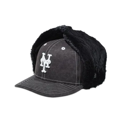 NEW ERA PC 59Fifty Fur Dog Ear New York Mets Pigment Dye Twill "Black"