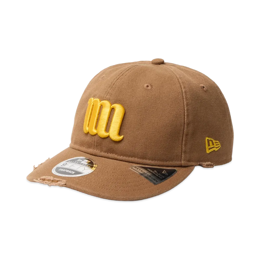 NEW ERA Powered by GORO NAKATSUGAWA (MIN-NANO) RC 9Fifty Curved Visor Damage "Brown"
