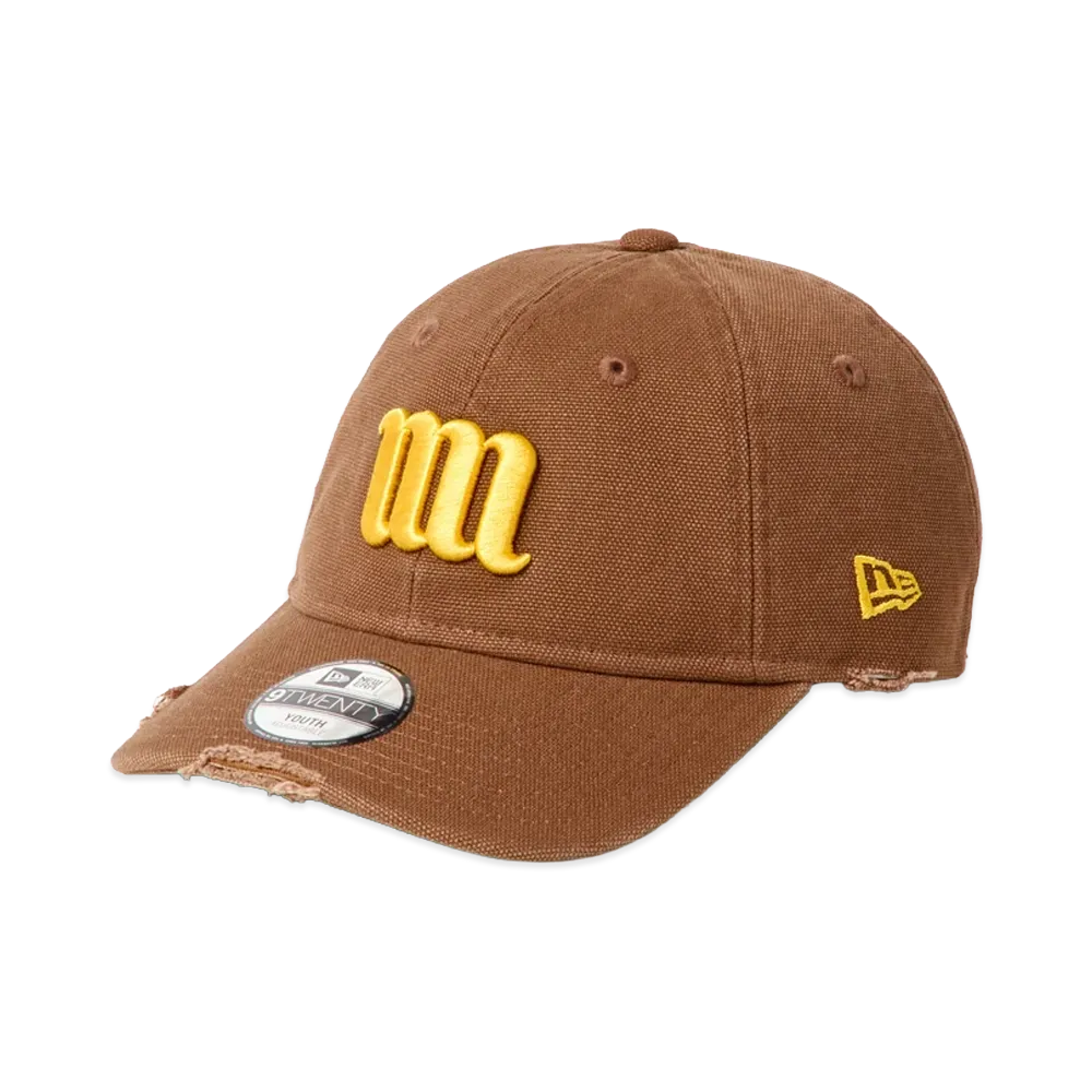 NEW ERA Powered by GORO NAKATSUGAWA (MIN-NANO) Kids Youth 9Twenty Damage "Brown"