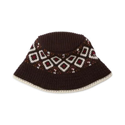 NEW ERA Powered by GORO NAKATSUGAWA (MIN-NANO) Knit Bucket "Burnt Wood"