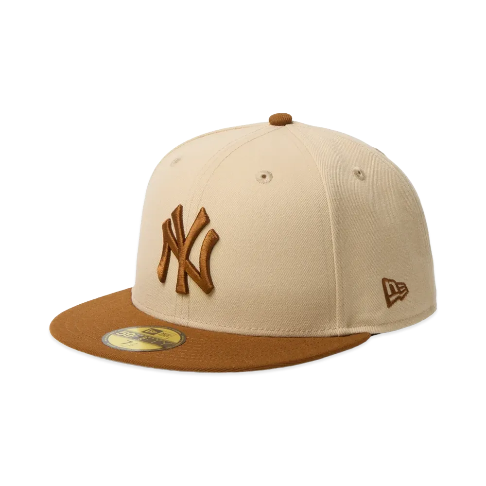 NEW ERA Powered by GORO NAKATSUGAWA (MIN-NANO) 59Fifty New York Yankees "Oats Milk/Tiramisu"