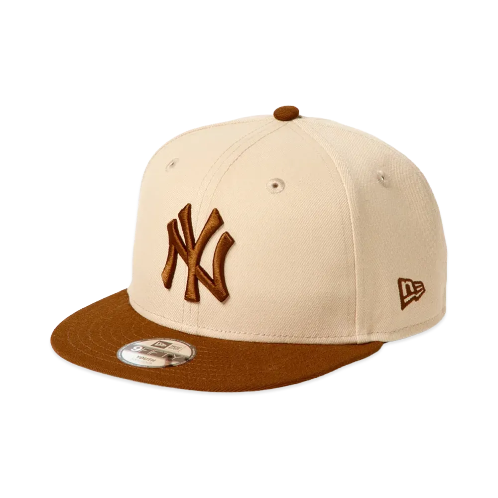 NEW ERA Powered by GORO NAKATSUGAWA (MIN-NANO) Kids Youth 9Fifty New York Yankees "Oats Milk/Tiramisu"