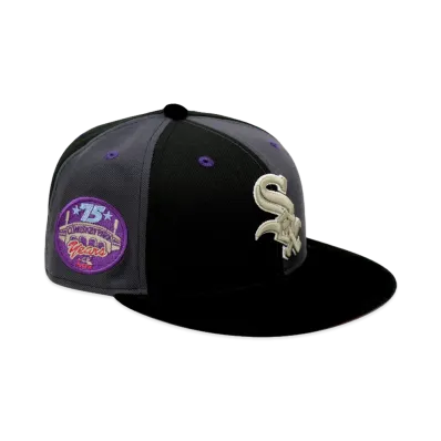 NEW ERA x THE CAP 59Fifty QUIET PRESENCE Chicago White Sox "Black/Charcoal"