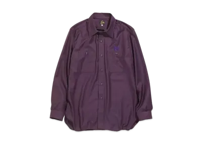 Needles WORK SHIRT - PE/R GABARDINE "Purple"