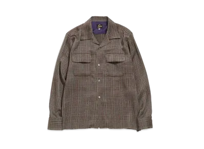Needles C.O.B. CLASSIC SHIRT - PE/W/CU FANCY PLAID "Bordeux/Red/Yellow"