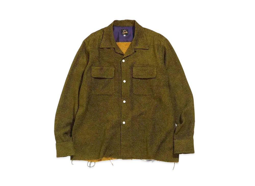 Needles C.O.B. CLASSIC SHIRT - R/AC DOTS MOLE JQ. "Olive"