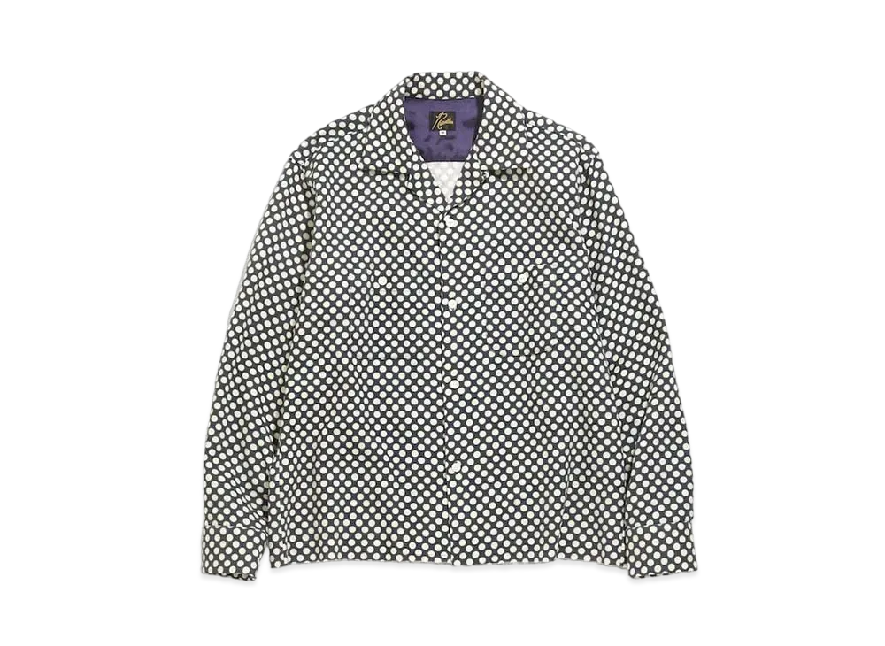 Needles C.O.B. ONE-UP SHIRT - W/N MELTON / PT. "Polka Dot"