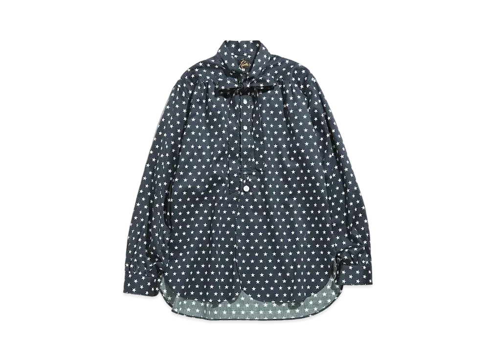 Needles ASCOT COLLAR EDW SHIRT - COTTON SATEEN / PT. "Star"