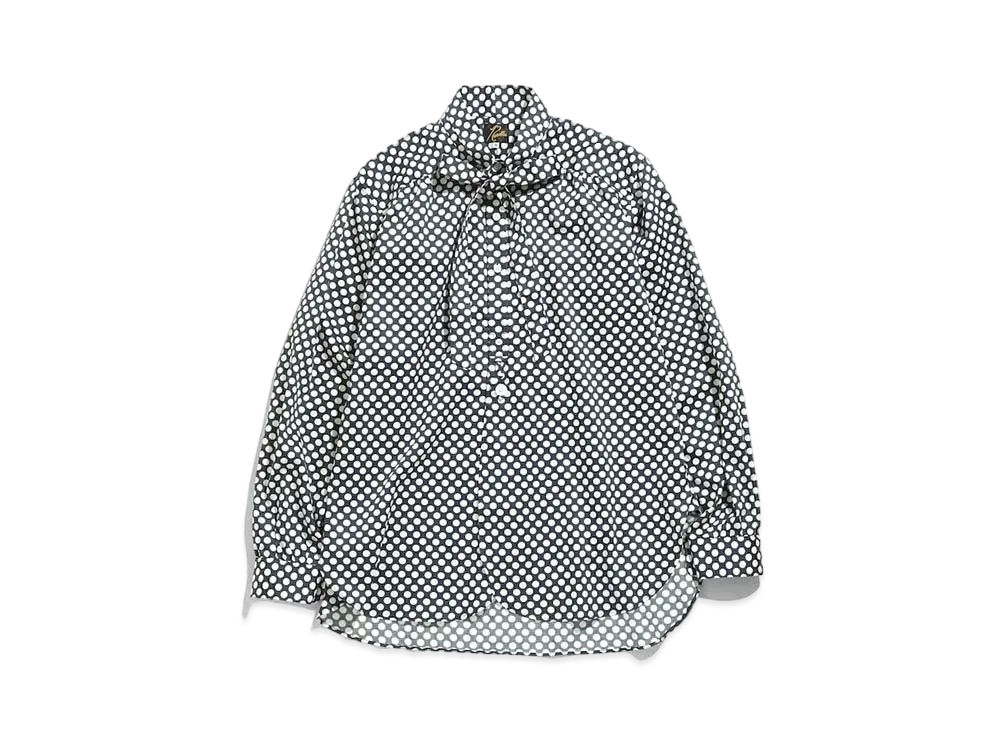 Needles ASCOT COLLAR EDW SHIRT - COTTON SATEEN / PT. "Polka Dot"