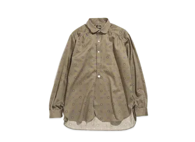 Needles ROUND COLLAR EDW SHIRT - COTTON SATEEN / PT. "Fine Pattern"