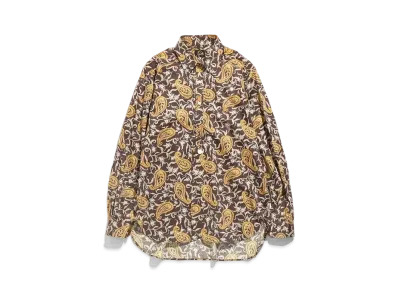 Needles PINHOLE EDW SHIRT - COTTON SATEEN / PAISLEY PT. "Brown"