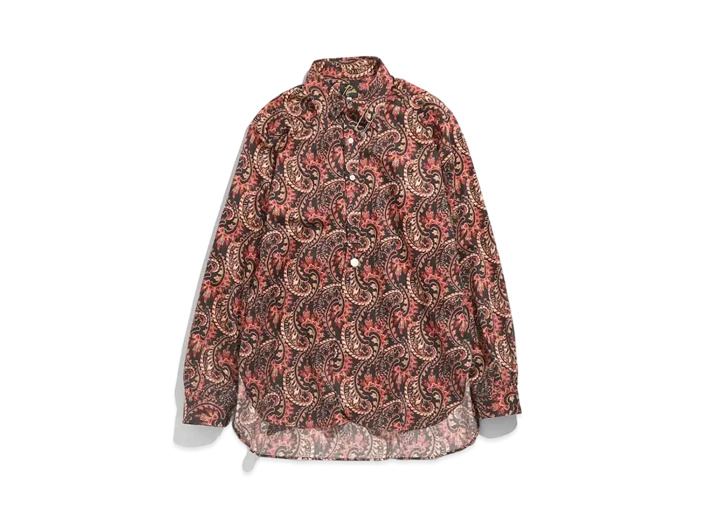 Needles PINHOLE EDW SHIRT - COTTON SATEEN / PAISLEY PT. "Black"