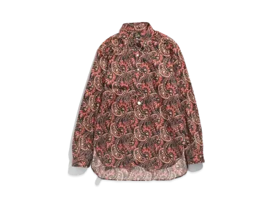 Needles PINHOLE EDW SHIRT - COTTON SATEEN / PAISLEY PT. "Black"