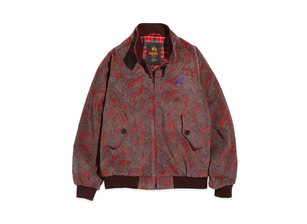 Needles X BARACUTA - G9 - C/PU 8W CORDUROY / PAISLEY PT. "Red"