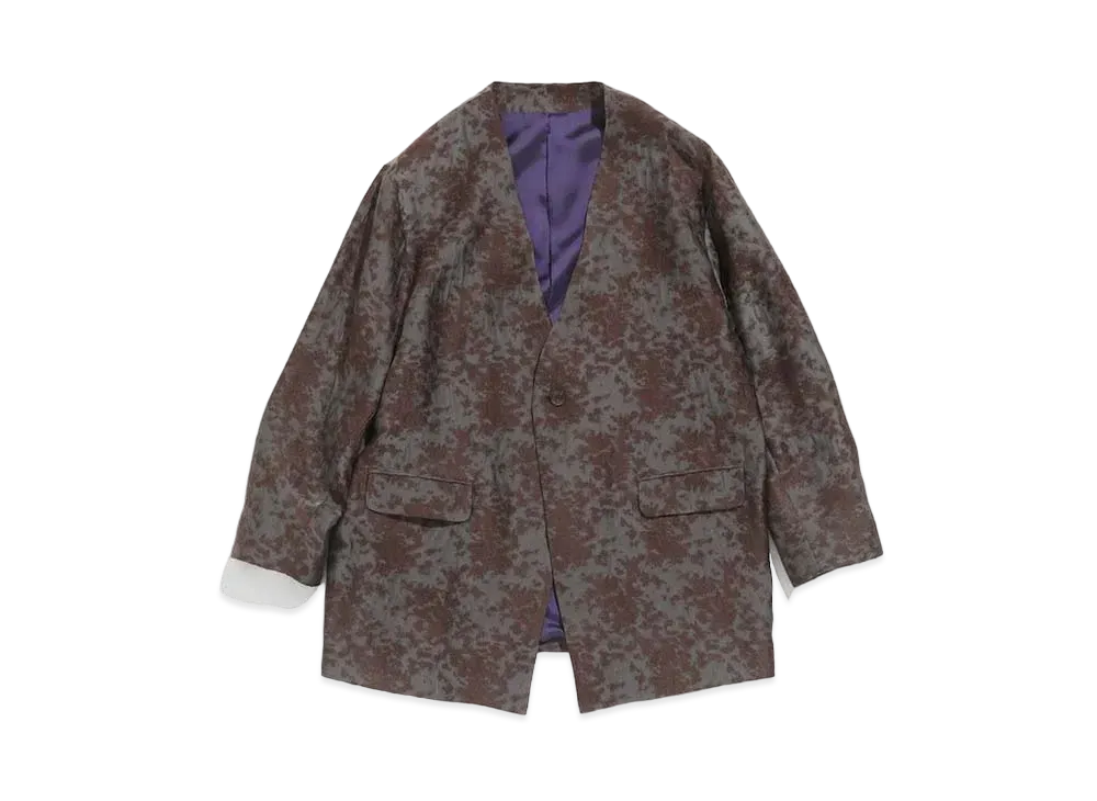 Needles 1B V NECK JACKET - AC/CU/W/N CLOUD JQ. (FOR WOMEN) "Brown"