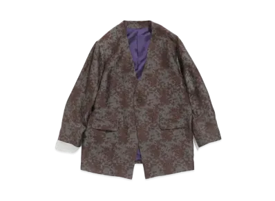 Needles 1B V NECK JACKET - AC/CU/W/N CLOUD JQ. (FOR WOMEN) "Brown"