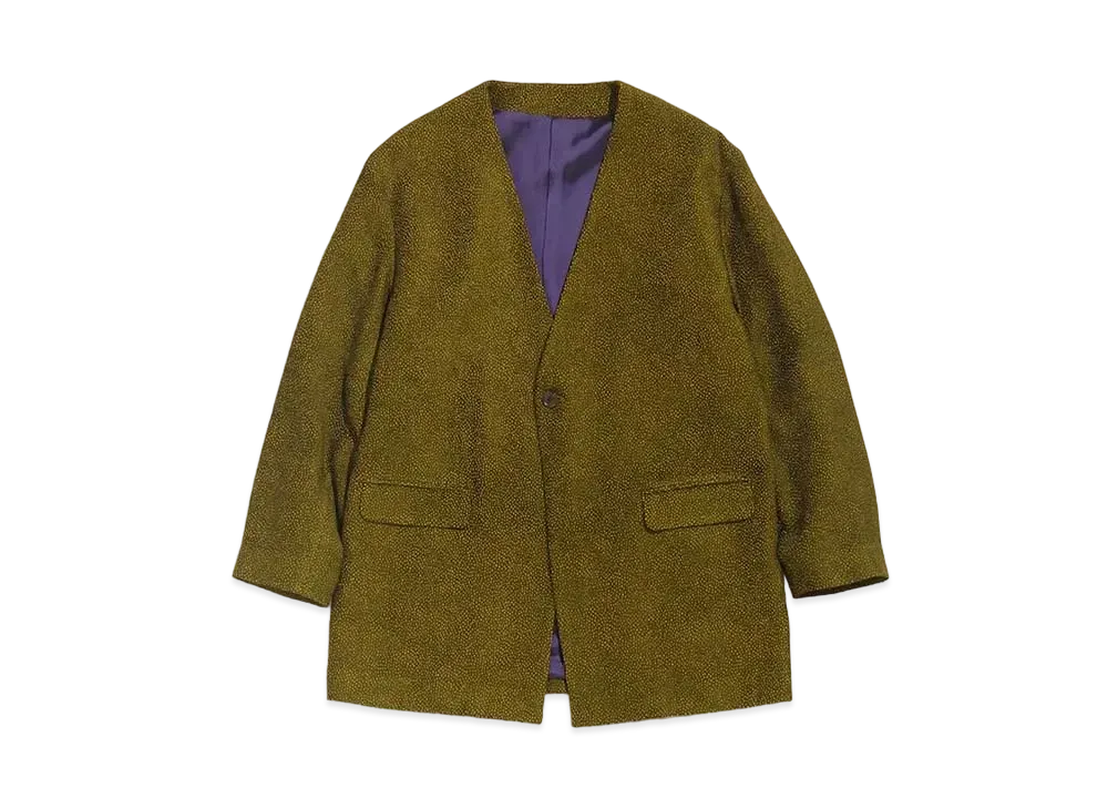 Needles 1B V NECK JACKET - R/AC DOTS MOLE JQ. (FOR WOMEN) "Olive"