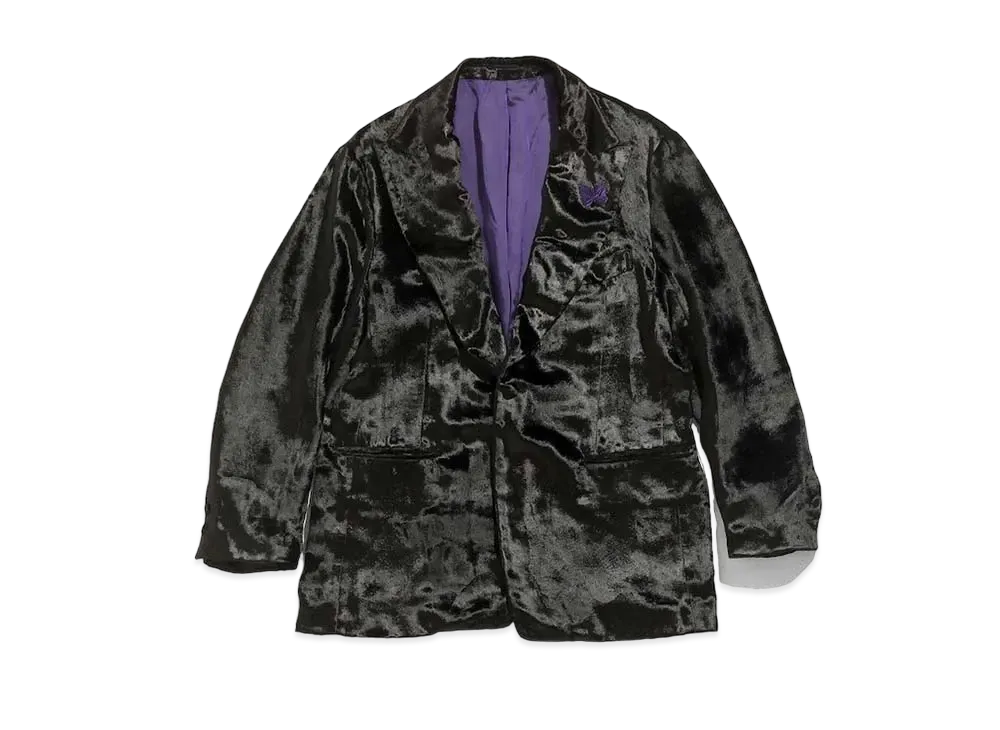 Needles TUXEDO JACKET - POLISHER VELVET "Black"