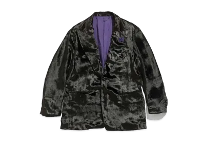 Needles TUXEDO JACKET - POLISHER VELVET "Black"