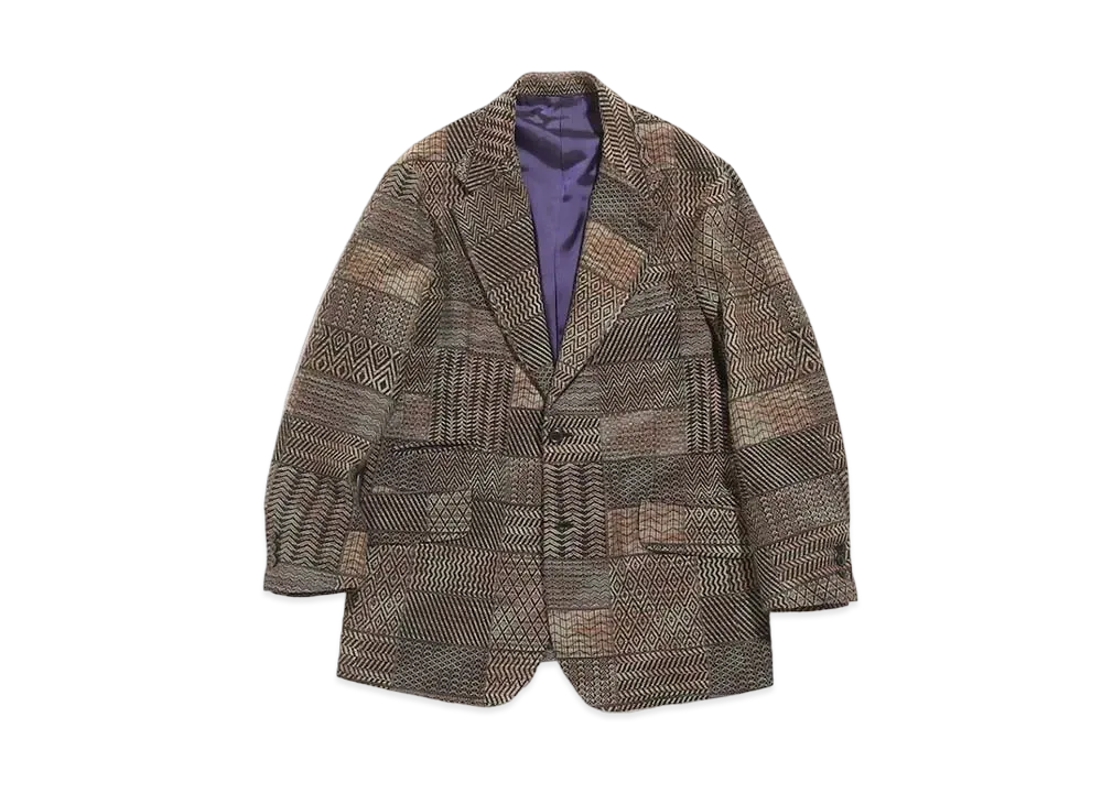 Needles 2B JACKET - W/N MULTI PATTERN JQ. "Brown"