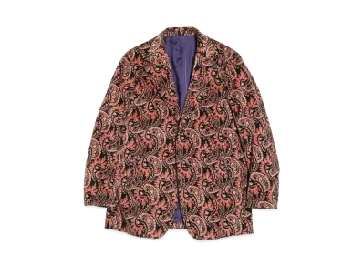 Needles 2B JACKET - C/PU 8W CORDUROY / PAISLEY PT. "Black"