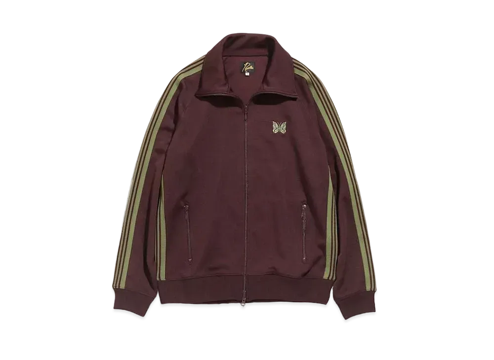 Needles TRACK JACKET - POLY SMOOTH "Maroon"
