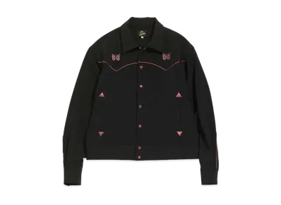Needles PIPING COWBOY JAC - PE/PU DOUBLE CLOTH "Black"