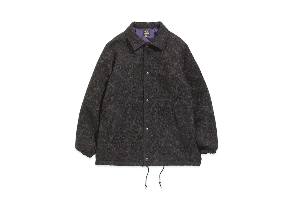 Needles COACH JACKET - R/PE/W/CU LEOPARD MOLE JQ. "Navy"