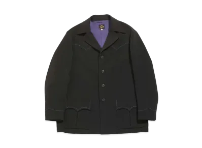 Needles WESTERN LEISURE JACKET - PE/PU DOUBLE CLOTH "Black"