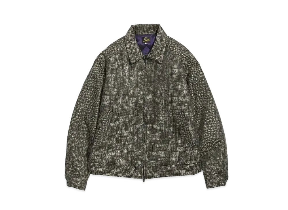 Needles SPORT JACKET - PE/R/L RANDOM PLAID JQ. "Black/Khaki"