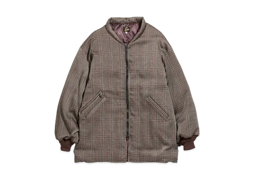 Needles DOWN SUR COAT - PE/W/CU FANCY PLAID "Bordeux/Red/Yellow"