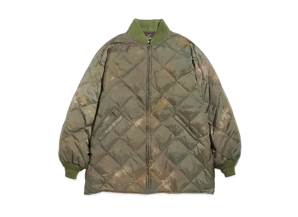 Needles R.C. DOWN SUR COAT - NYLON RIPSTOP / UNEVEN DYE "Olive"