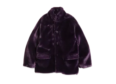 Needles S.C. CAR COAT - FAUX FUR "Purple"