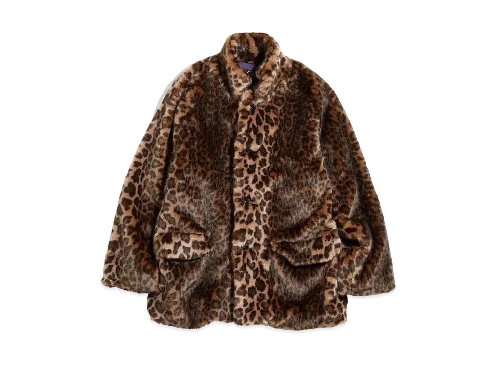 Needles S.C. CAR COAT - FAUX FUR "Brown"