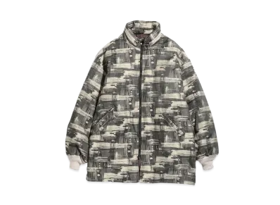 Needles S.C. DOWN SUR COAT - C/PE ABSTRACT JQ. "Purple"