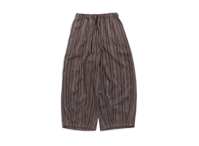 Needles H.D.P. PANT - W/AC/PE/R IKAT STRIPE MOLE JQ. "Bordeux"