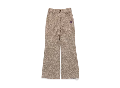 Needles FLARED STUDENT PANT - POLY JQ.(FOR WOMEN) "Leopard"