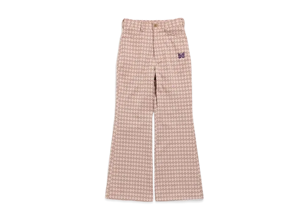 Needles FLARED STUDENT PANT - POLY JQ.(FOR WOMEN) "Argyle"