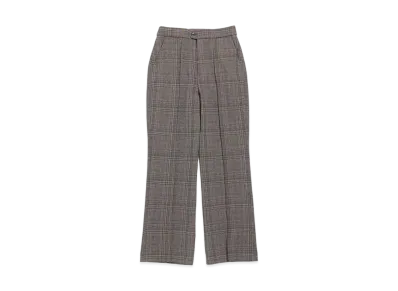 Needles C.S. LEISURE PANT - PE/R/PU BRUSHED PLAID (FOR WOMEN) "Black"