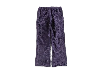 Needles W.U. BOOT-CUT PANT - BURNOUT VELVET "Purple"
