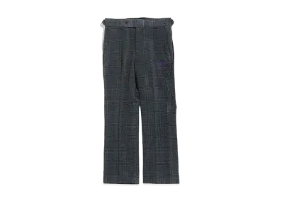 Needles SIDE TAB TROUSER - AC/C PLAID MOLE TWILL "Navy"