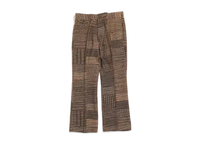 Needles F.P. BOOT-CUT TROUSER - W/N MULTI PATTERN JQ. "Brown"
