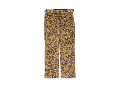 Needles SIDE TAB TROUSER - C/PU 8W CORDUROY / PAISLEY PT. "Brown"