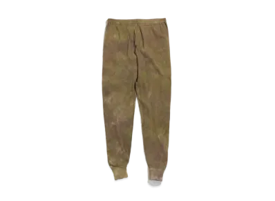 Needles LEGGINGS - COTTON THERMAL / UNEVEN DYE "Olive"