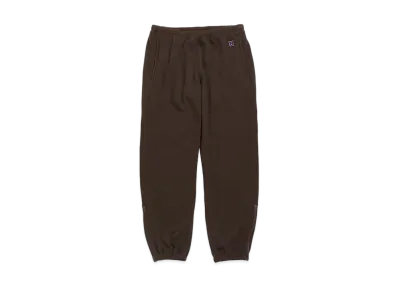 Needles ZIPPED SWEAT PANT - PE/C/PU FLEECE LINED JERSEY "Brown"