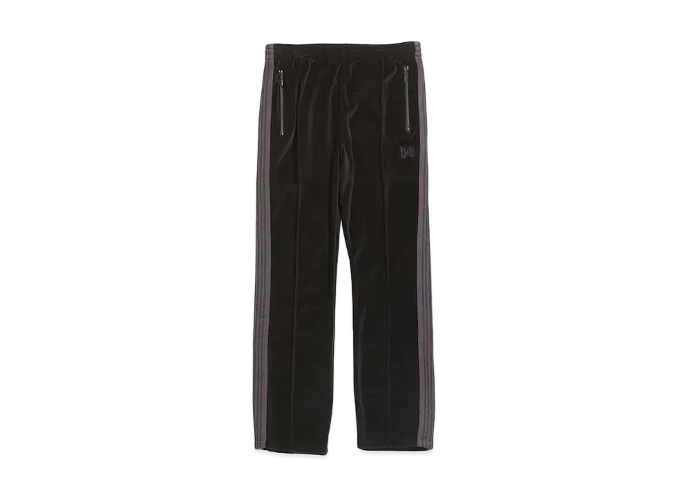 Needles NARROW TRACK PANT - C/PE VELOUR "Black"