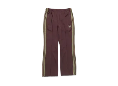 Needles BOOT-CUT TRACK PANT - POLY SMOOTH "Maroon"