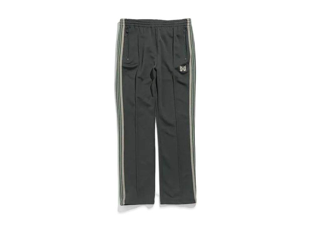 Needles NARROW TRACK PANT - POLY SMOOTH "Dark Green"